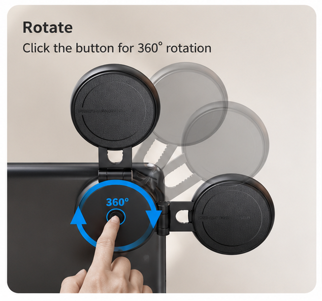 360° Magnetic Wireless Car Phone Holder Mount