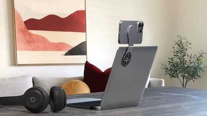 2-in-1 Magnetic Laptop Phone Mount
