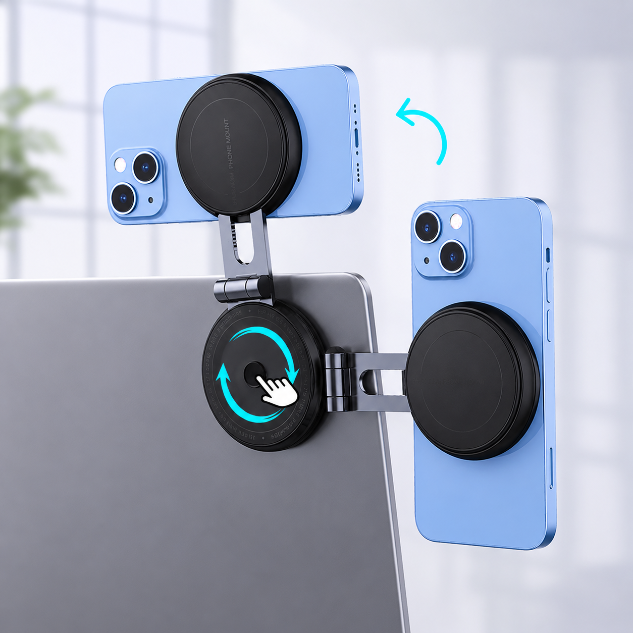 360° Magnetic Wireless Car Phone Holder Mount